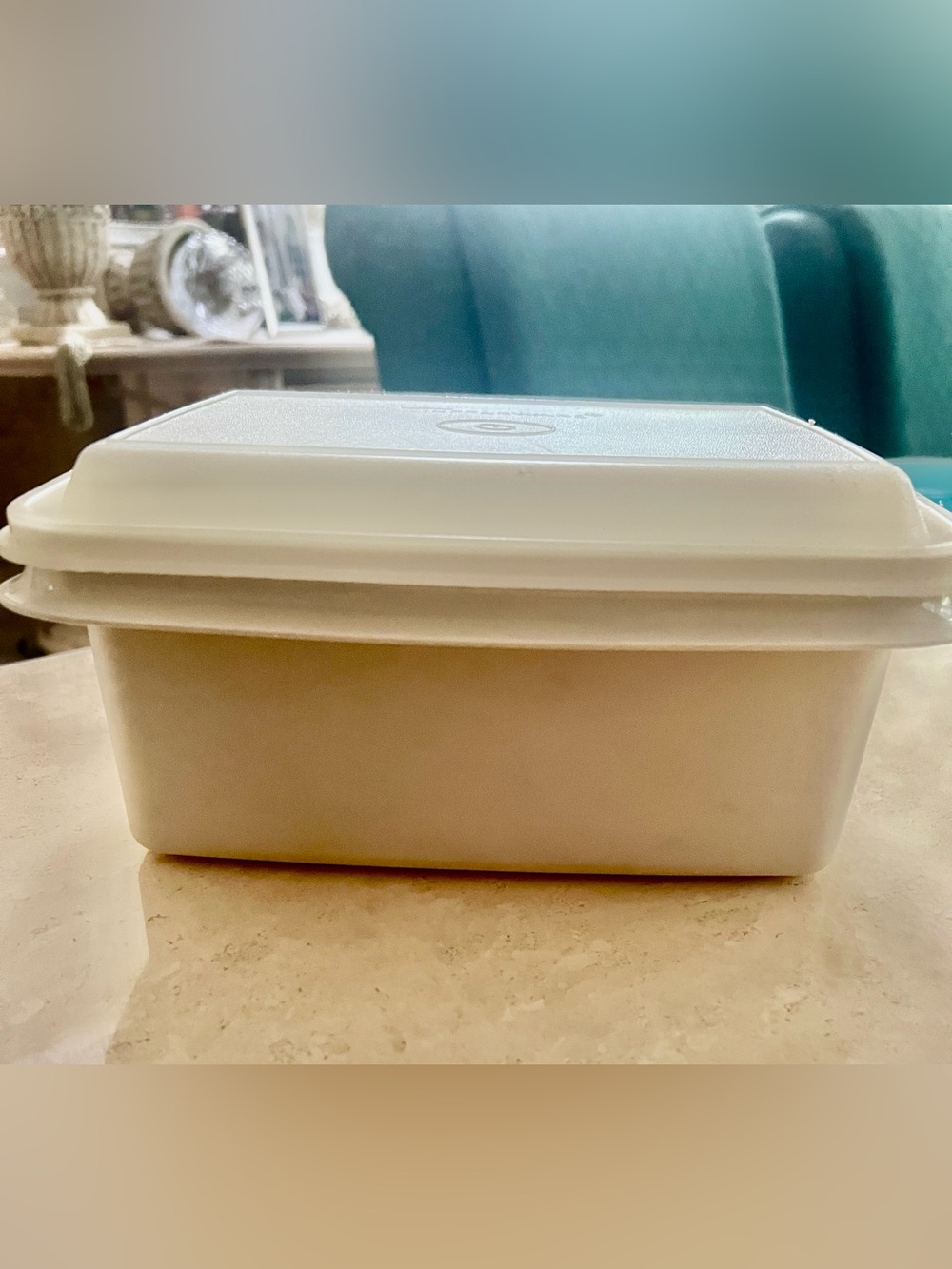 Vintage Tupperware Freeze N Save Ice Cream Keeper Beige 1254/1255